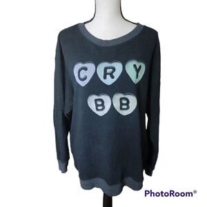 Wildfox Graphic Oversized Sweatshirt. Size S.